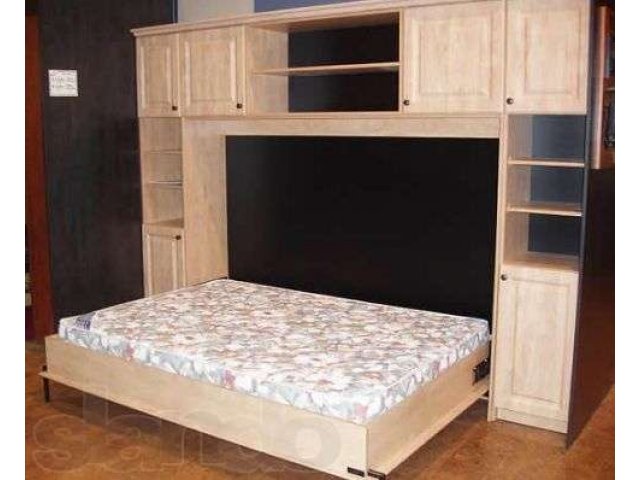 Современная кровать шкаф